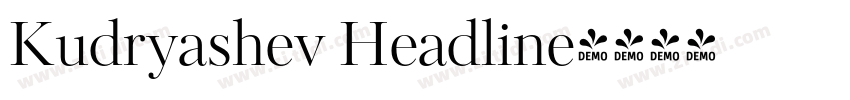 Kudryashev Headline字体转换